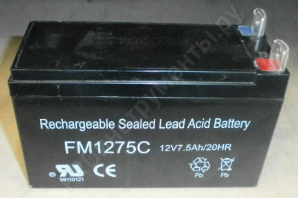 Аккумулятор DDE 12V/12Ah FM1275C 150x60x85 для DPPG2801E унив. 9.1000.075